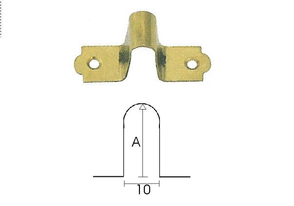 Grampo embutir - INOX / LAT�O / A�O
